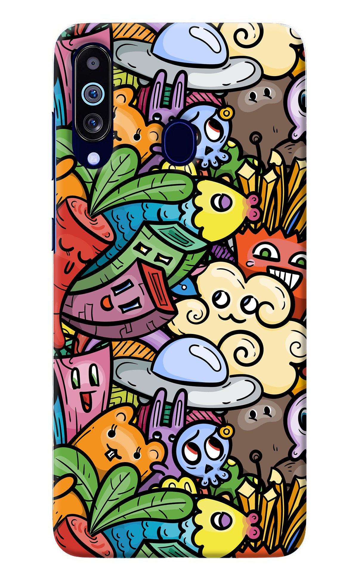 Veggie Doodle Samsung M40/A60 Back Cover