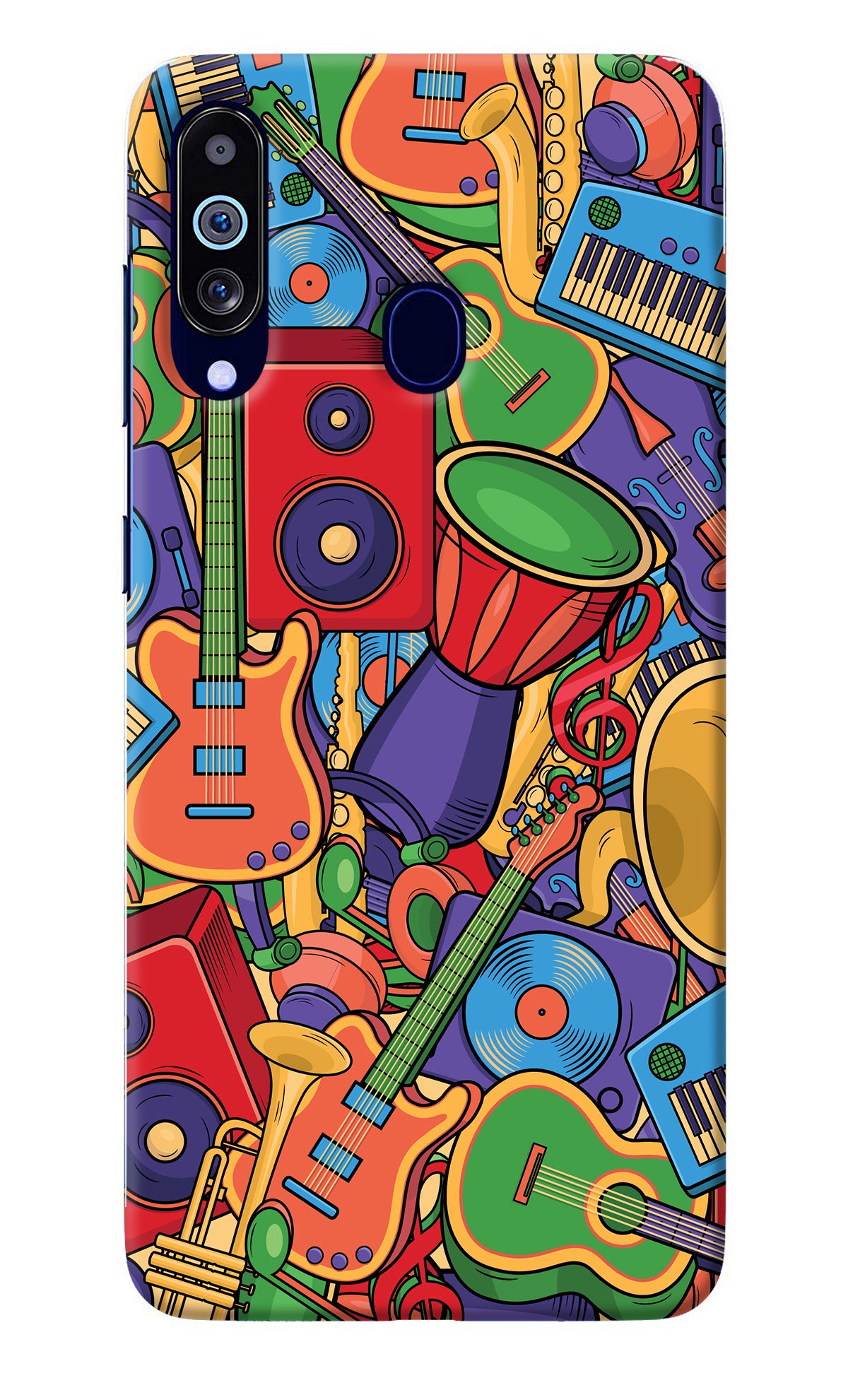 Music Instrument Doodle Samsung M40/A60 Back Cover