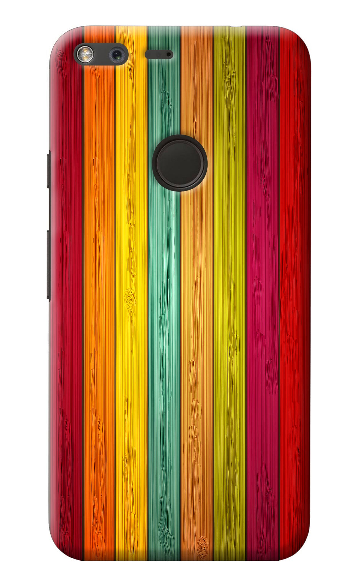 Multicolor Wooden Google Pixel Back Cover