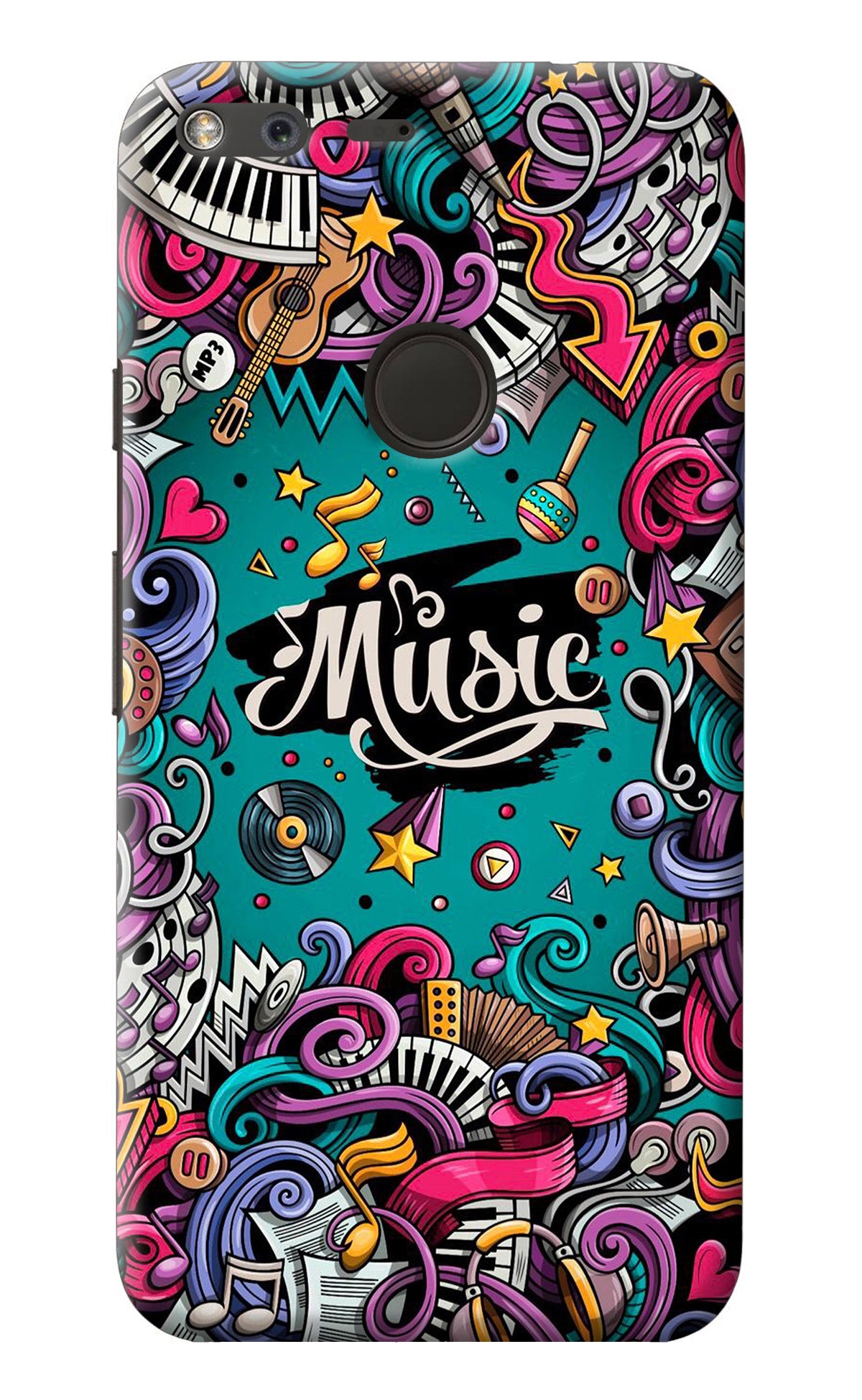 Music Graffiti Google Pixel Back Cover