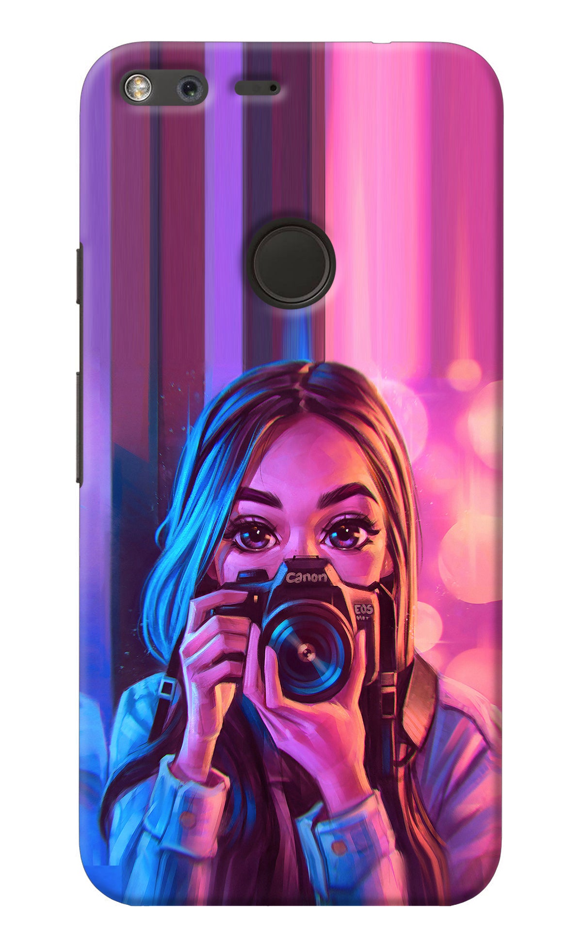 Girl Photographer Google Pixel Back Cover