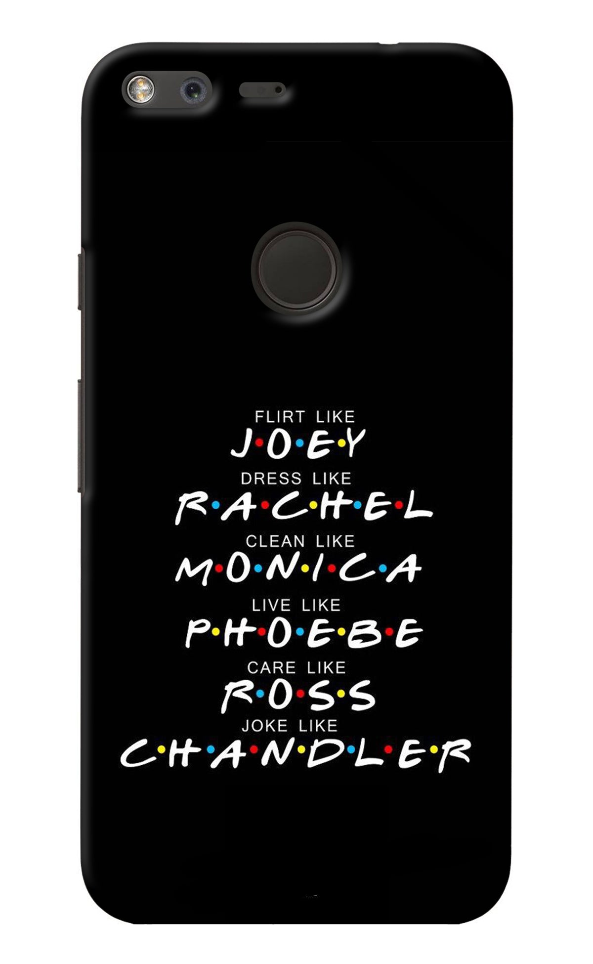 FRIENDS Character Google Pixel Back Cover