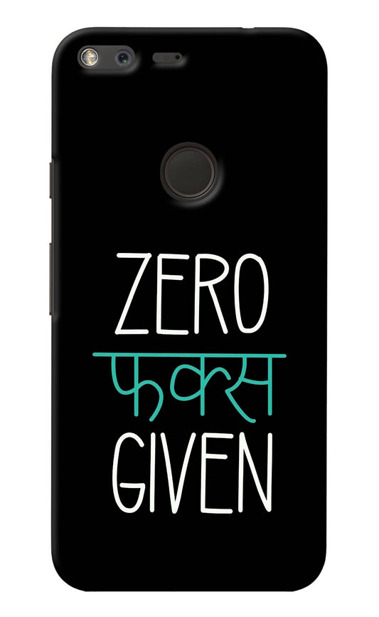 Zero Fucks Given Google Pixel Back Cover