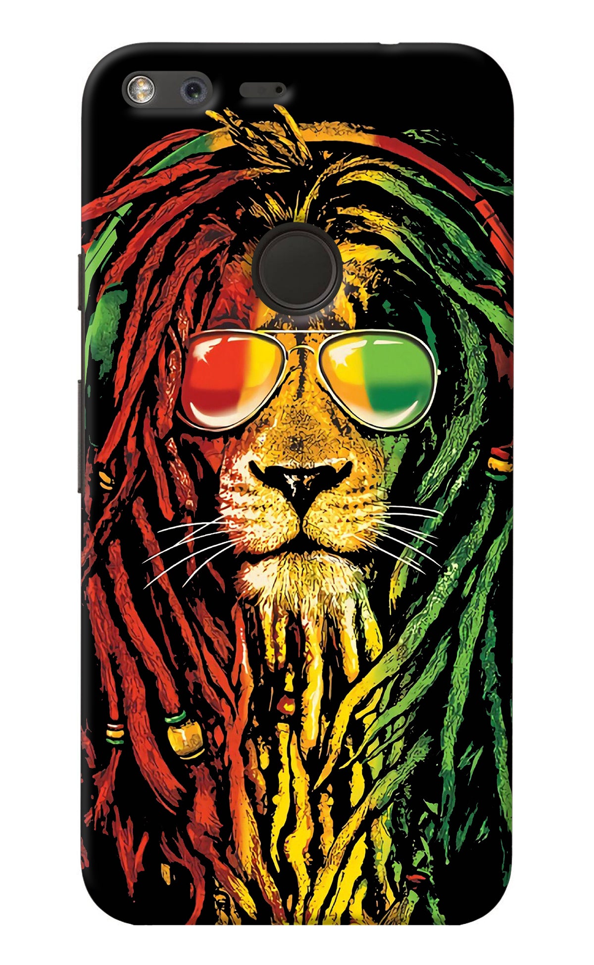 Rasta Lion Google Pixel Back Cover