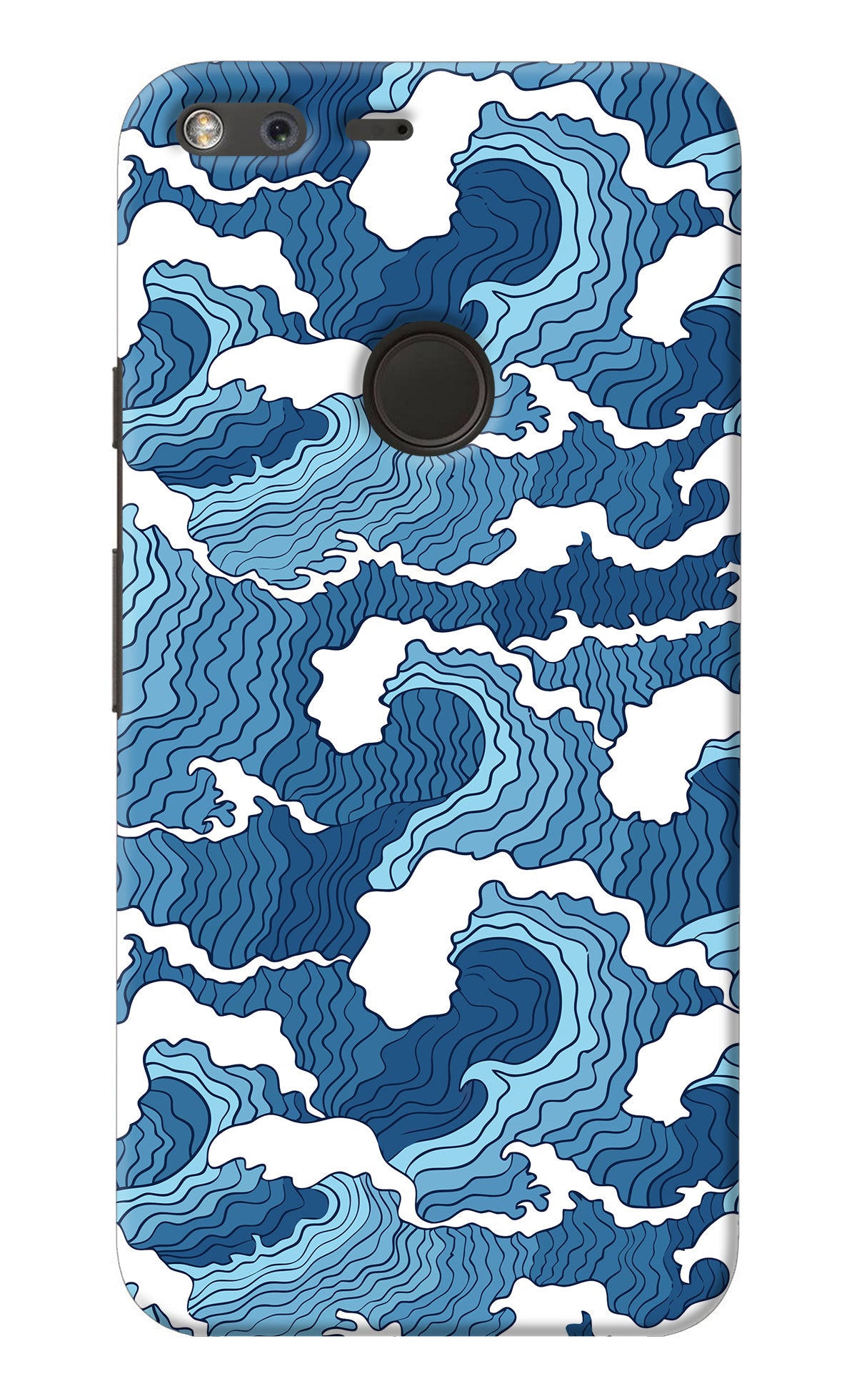 Blue Waves Google Pixel Back Cover