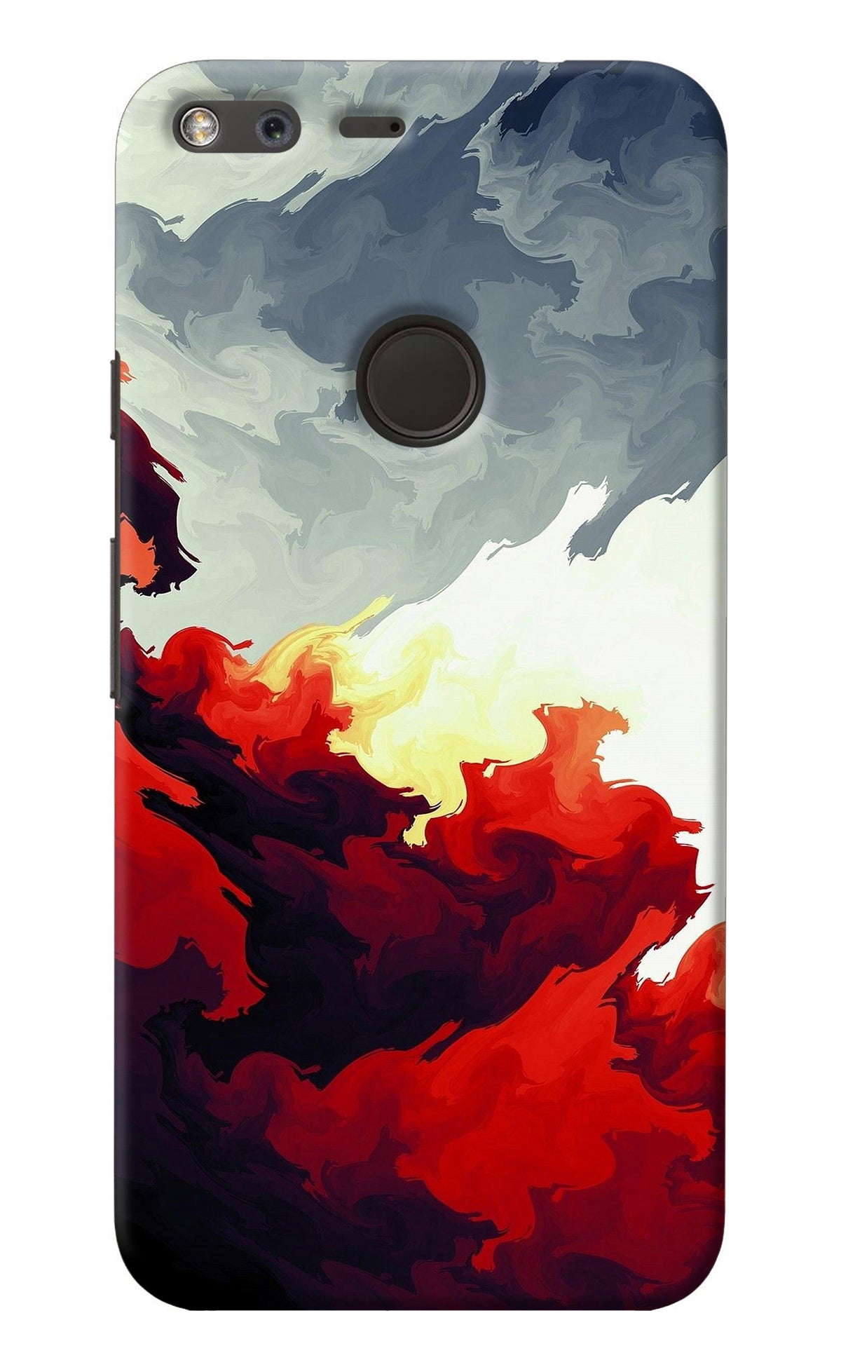 Fire Cloud Google Pixel Back Cover