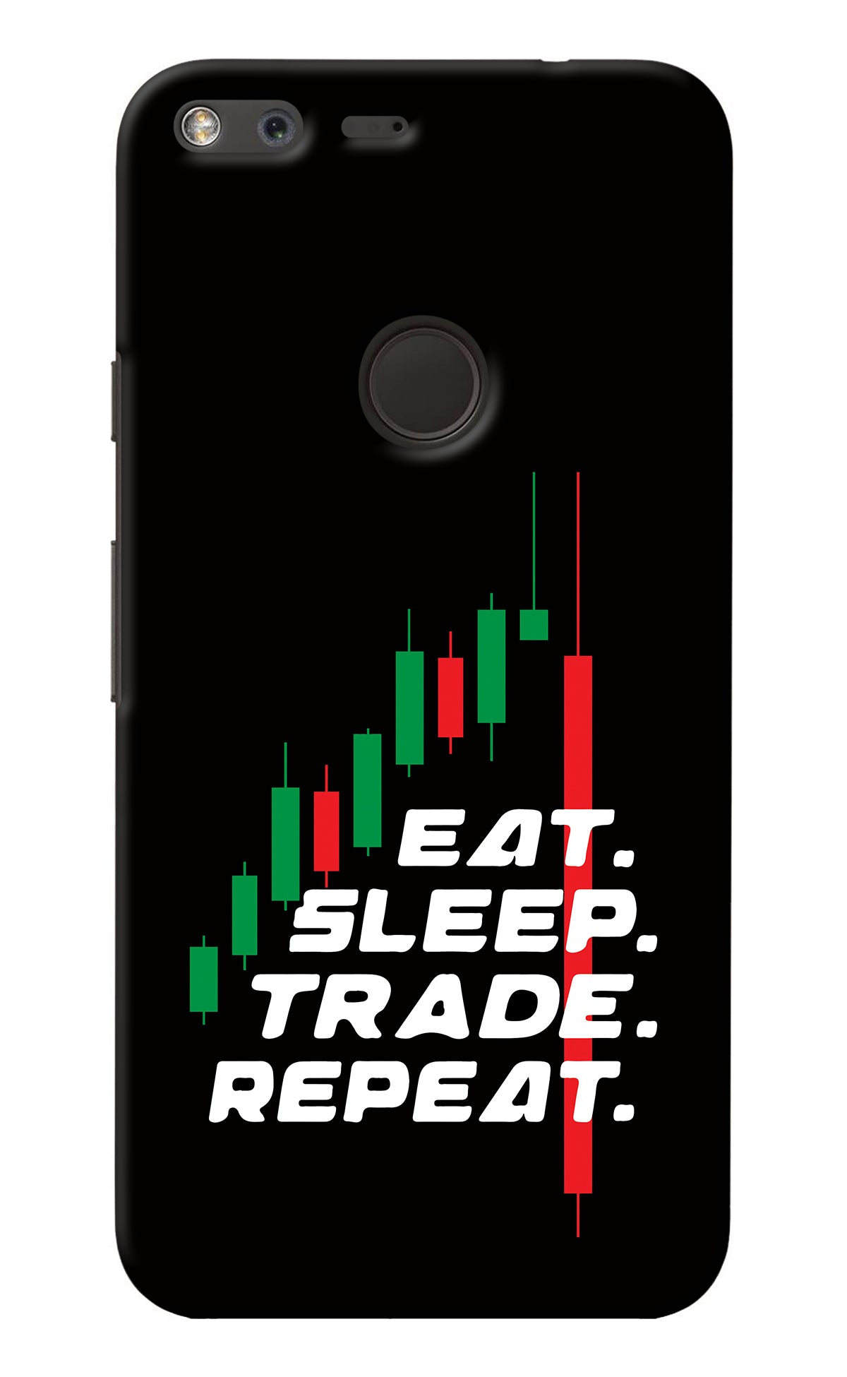 Eat Sleep Trade Repeat Google Pixel Back Cover