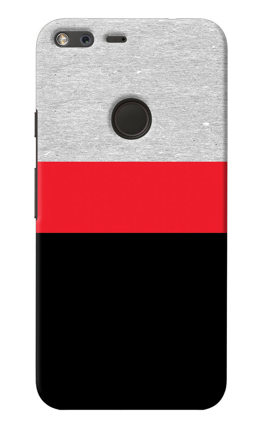 Tri Color Pattern Google Pixel Back Cover