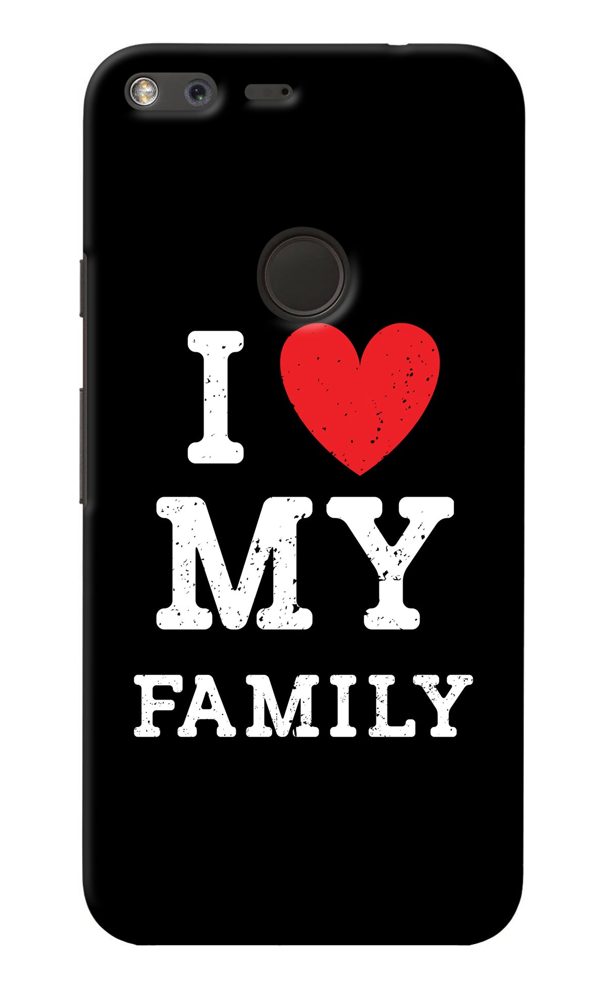 I Love My Family Google Pixel Back Cover