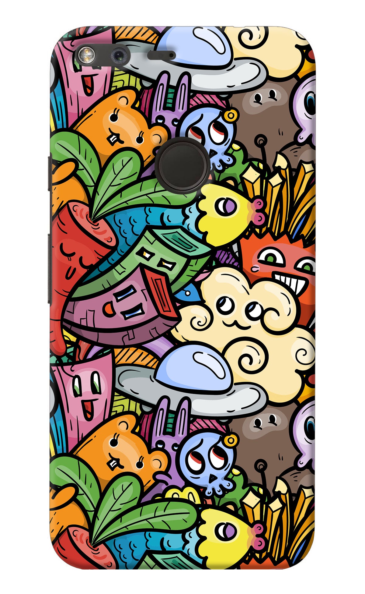 Veggie Doodle Google Pixel Back Cover