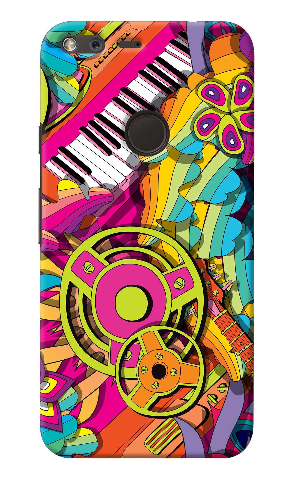 Music Doodle Google Pixel Back Cover