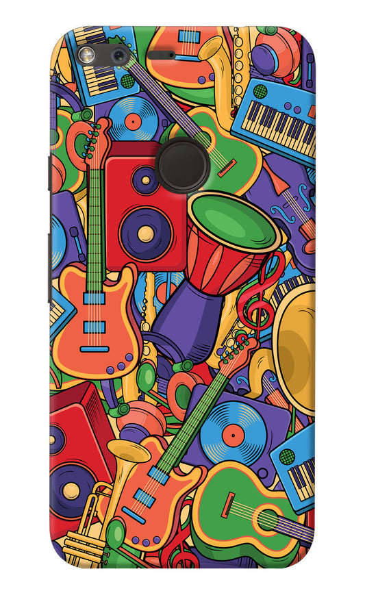 Music Instrument Doodle Google Pixel Back Cover