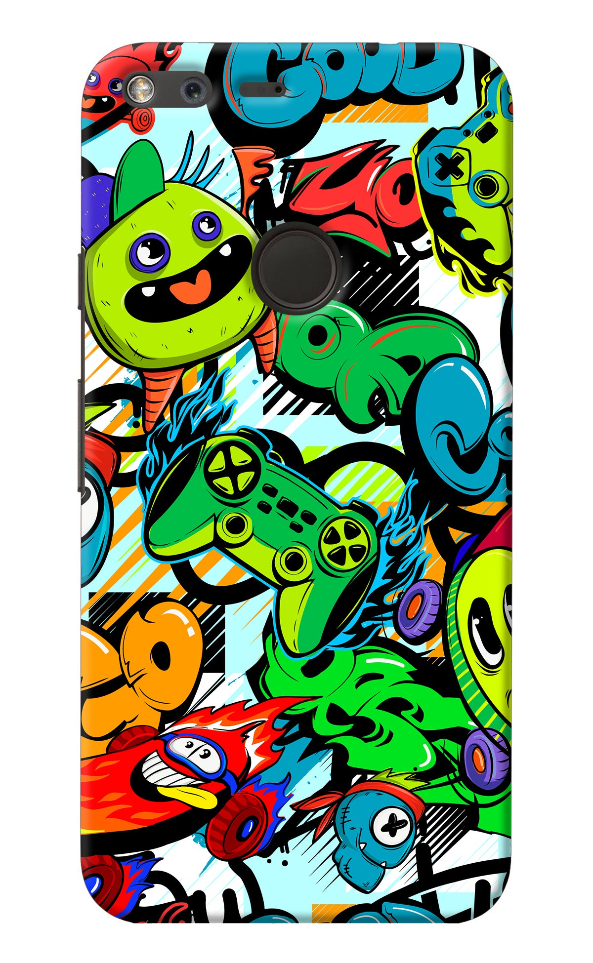 Game Doodle Google Pixel Back Cover