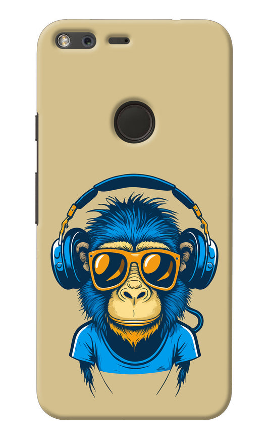 Monkey Headphone Google Pixel Back Cover