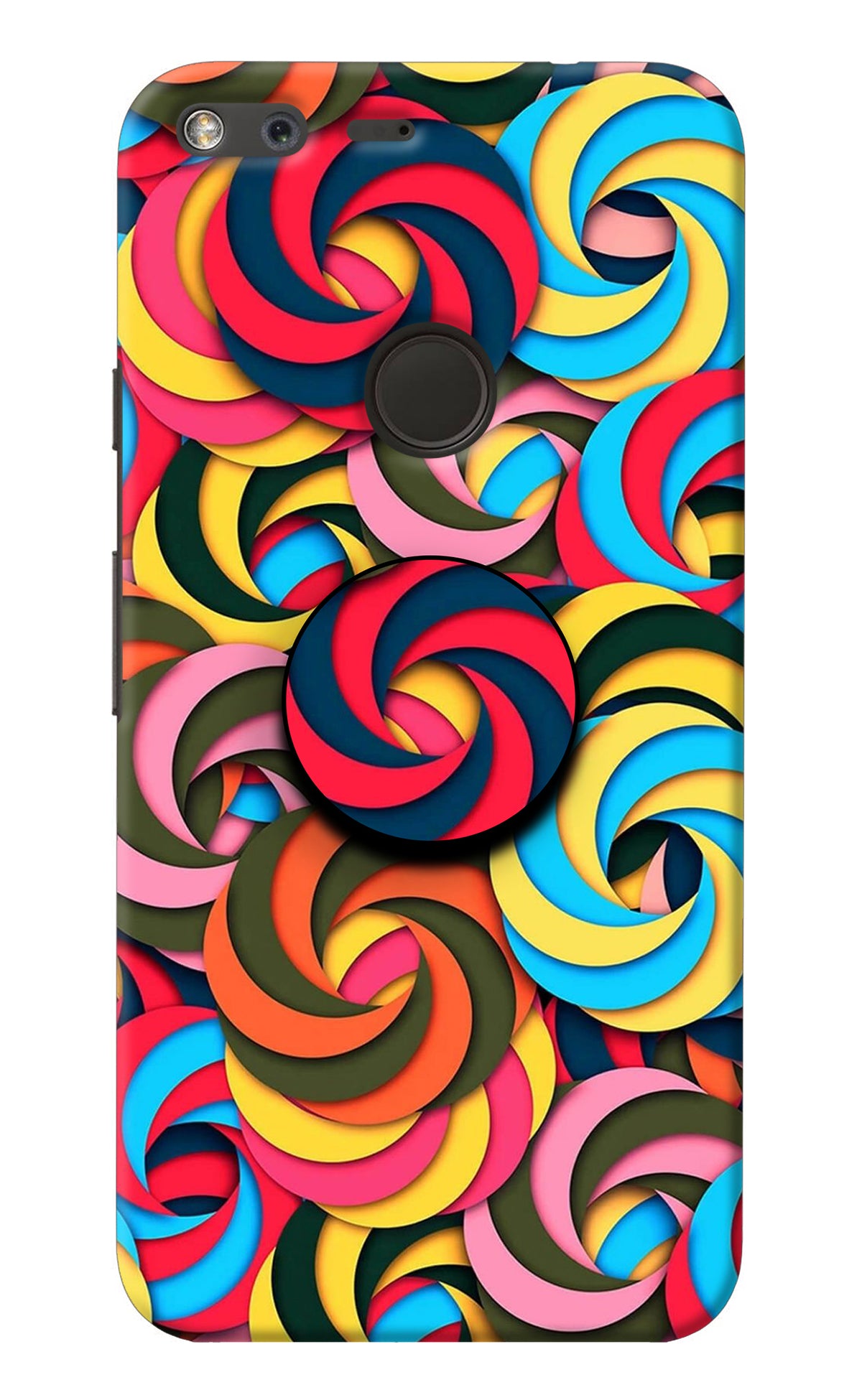 Spiral Pattern Google Pixel Pop Case