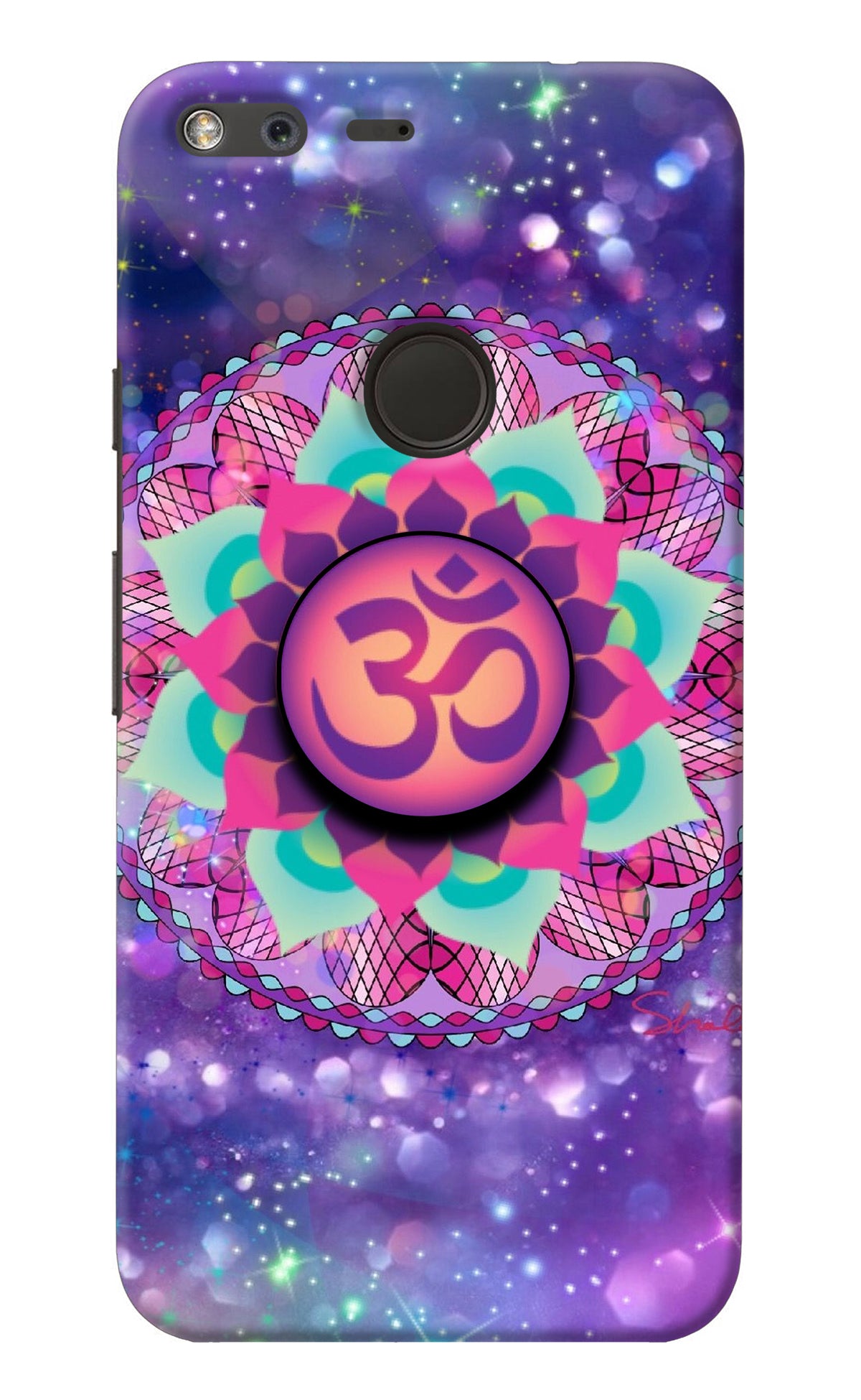 Om Purple Google Pixel Pop Case