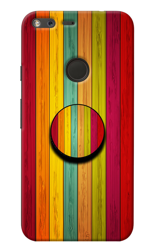 Multicolor Wooden Google Pixel Pop Case