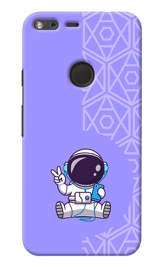 Cute Astronaut Chilling Google Pixel XL Back Cover