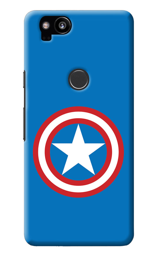 Captain America Logo Google Pixel 2 Back Cover