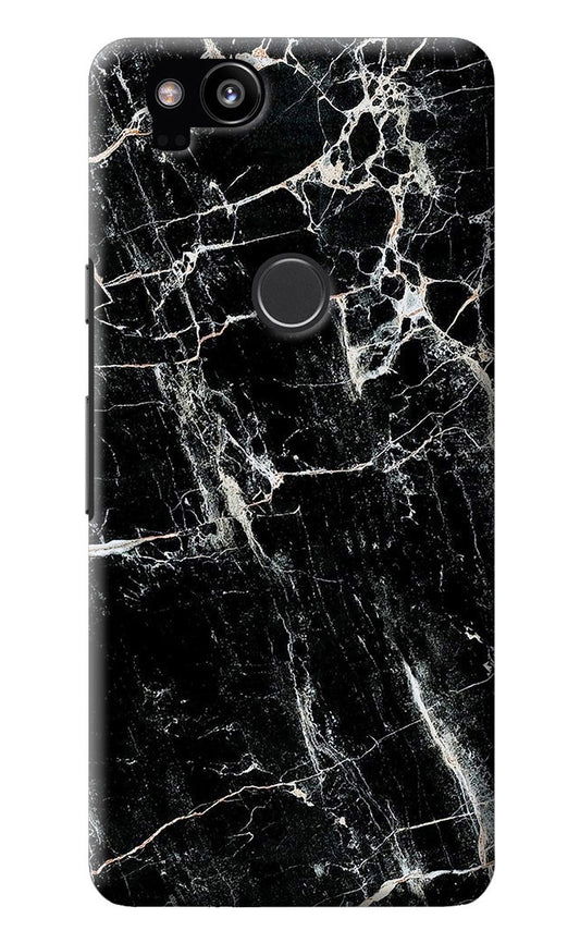 Black Marble Texture Google Pixel 2 Back Cover