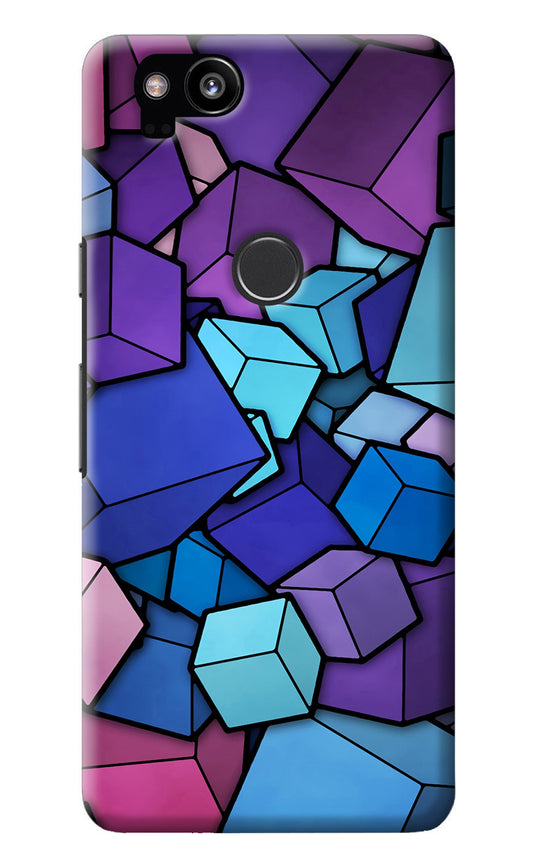 Cubic Abstract Google Pixel 2 Back Cover