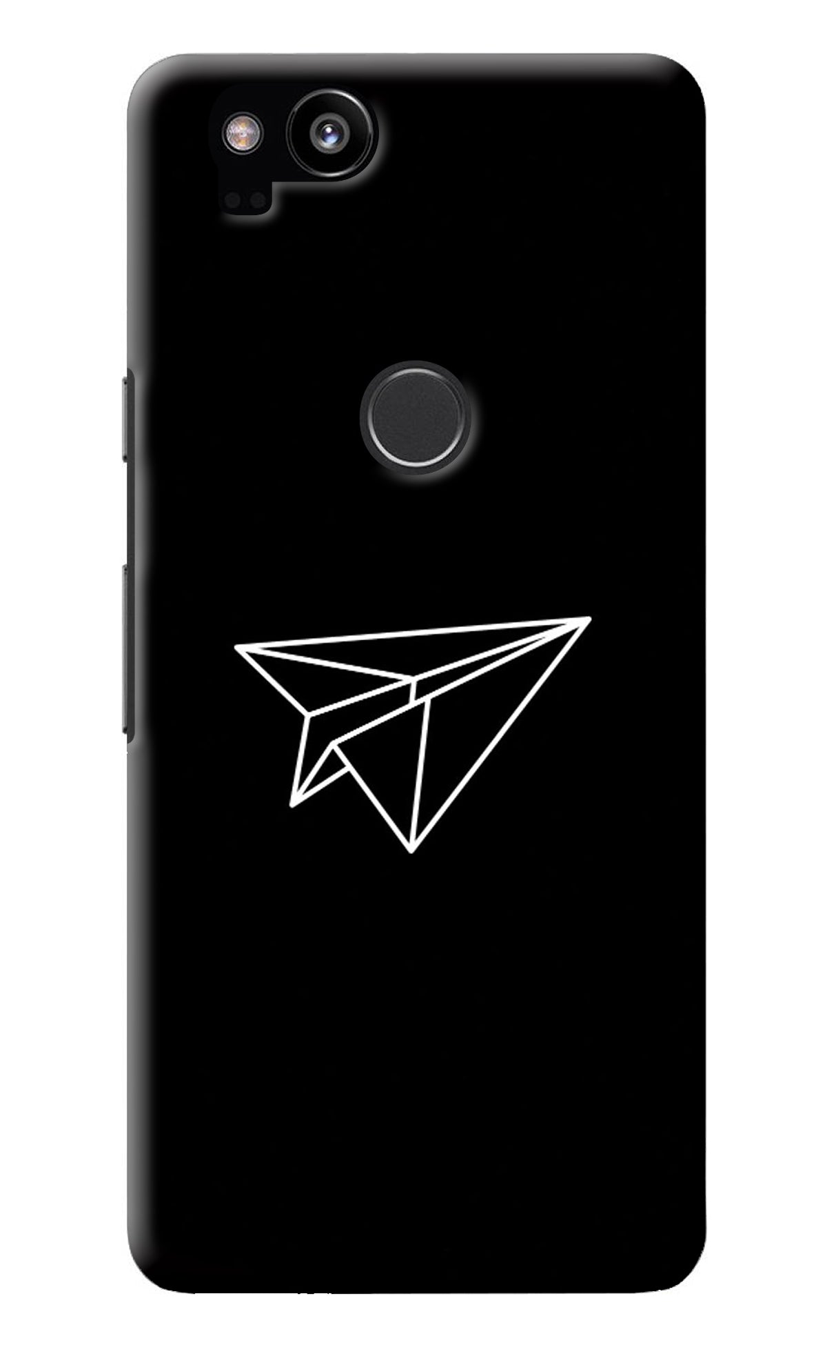 Paper Plane White Google Pixel 2 Back Cover