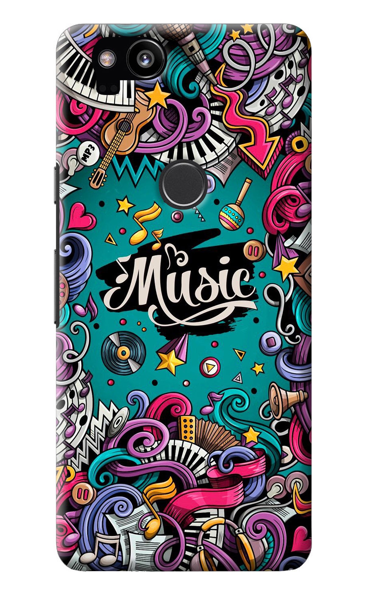 Music Graffiti Google Pixel 2 Back Cover