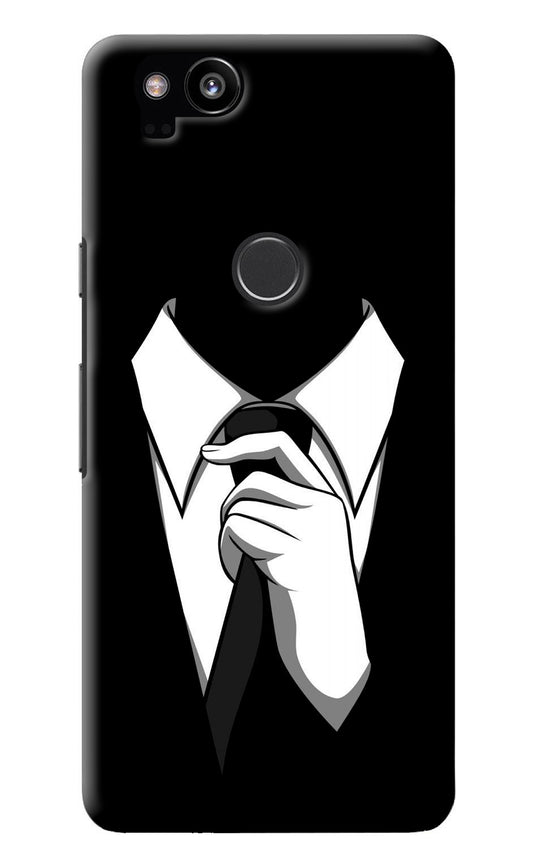 Black Tie Google Pixel 2 Back Cover