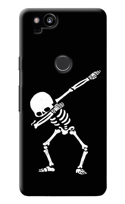 Dabbing Skeleton Art Google Pixel 2 Back Cover