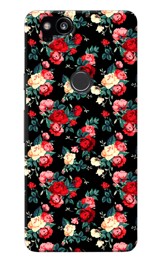 Rose Pattern Google Pixel 2 Back Cover