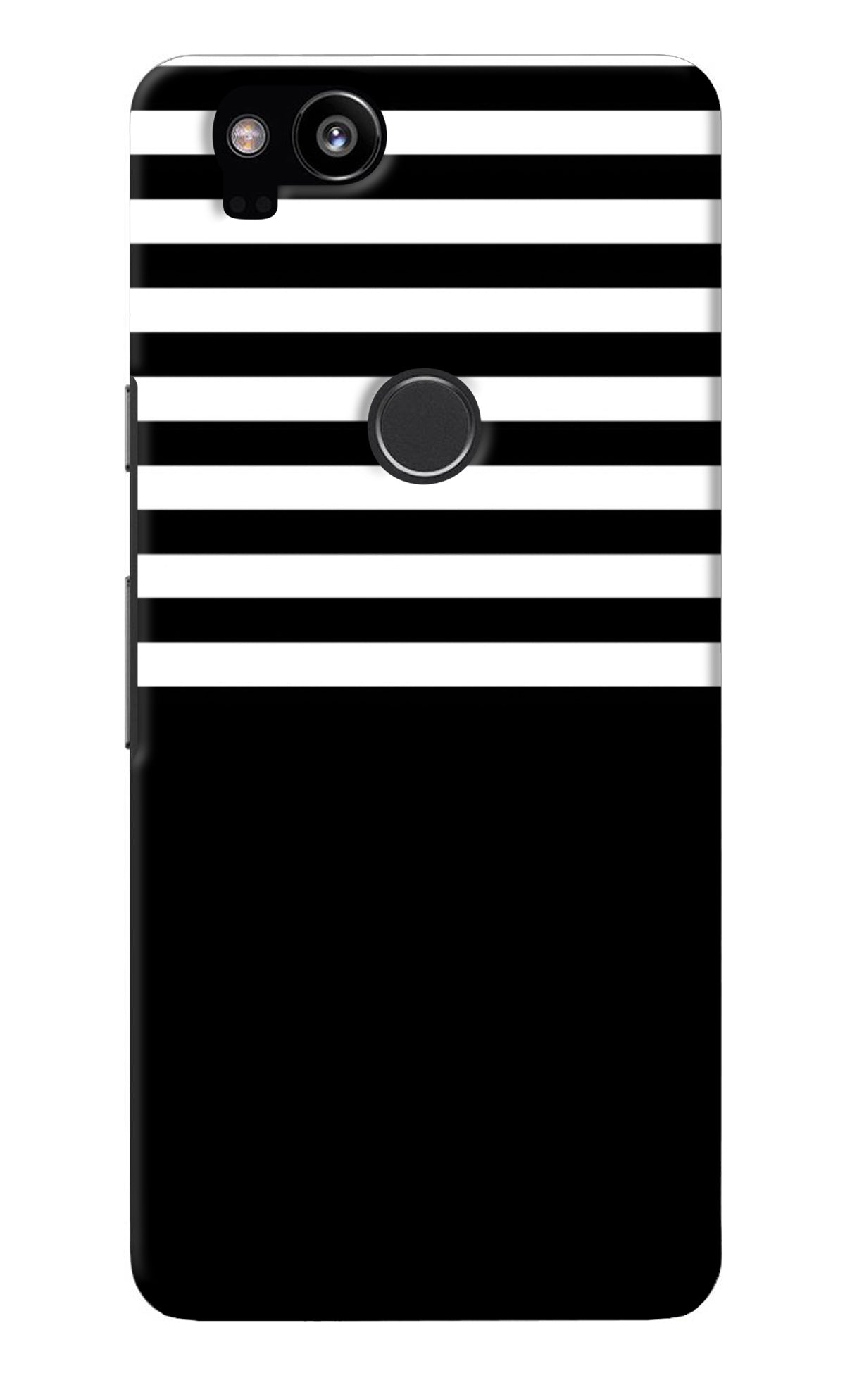 Black and White Print Google Pixel 2 Back Cover