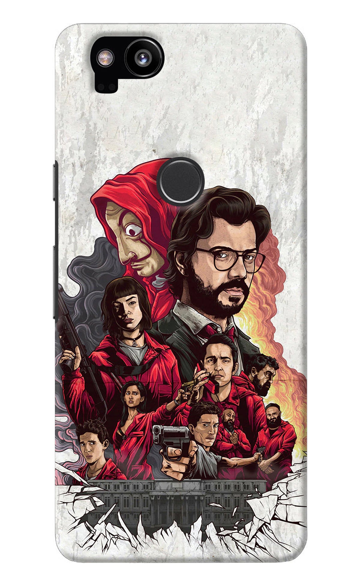 Money Heist Artwork Google Pixel 2 Back Cover