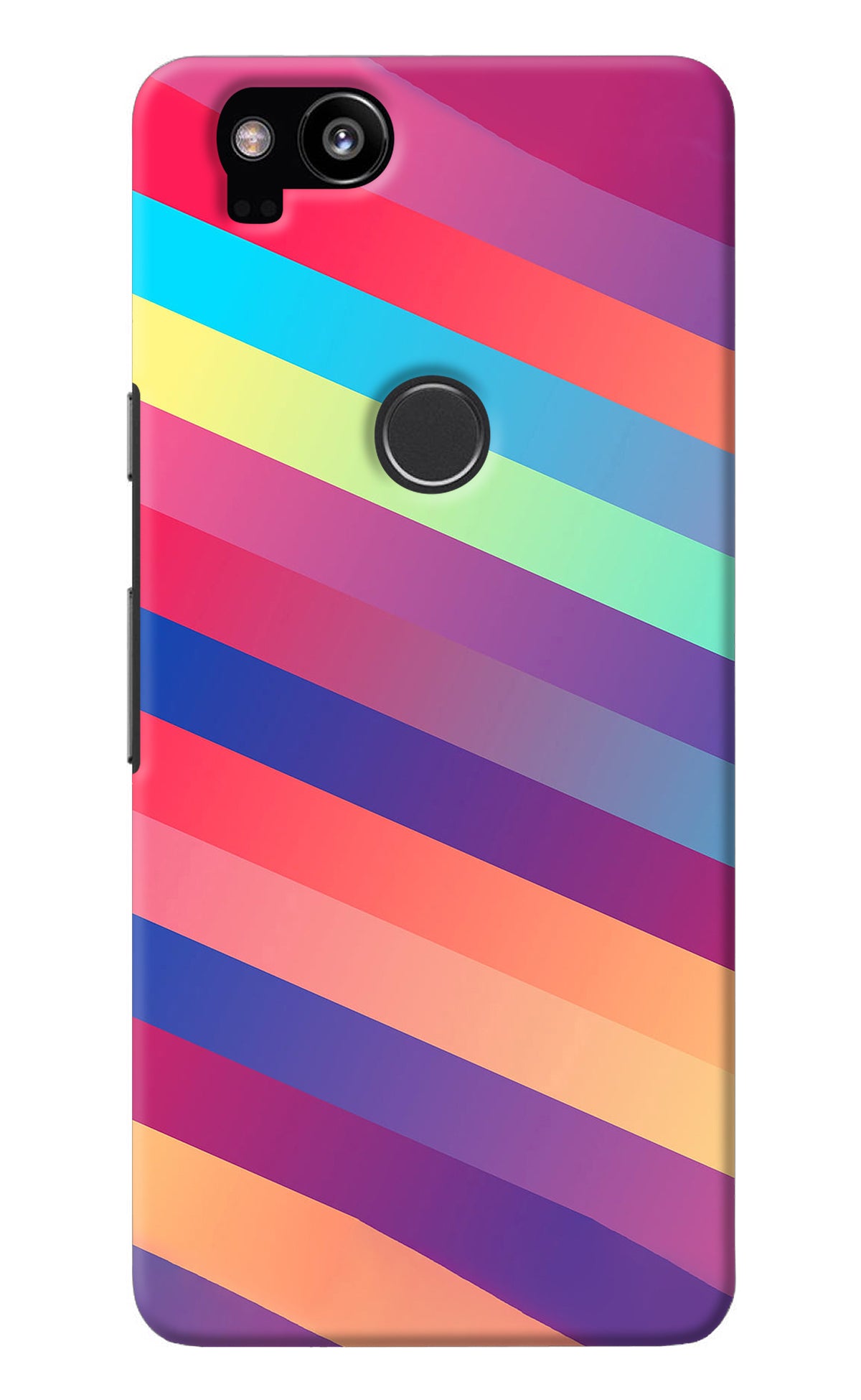 Stripes color Google Pixel 2 Back Cover