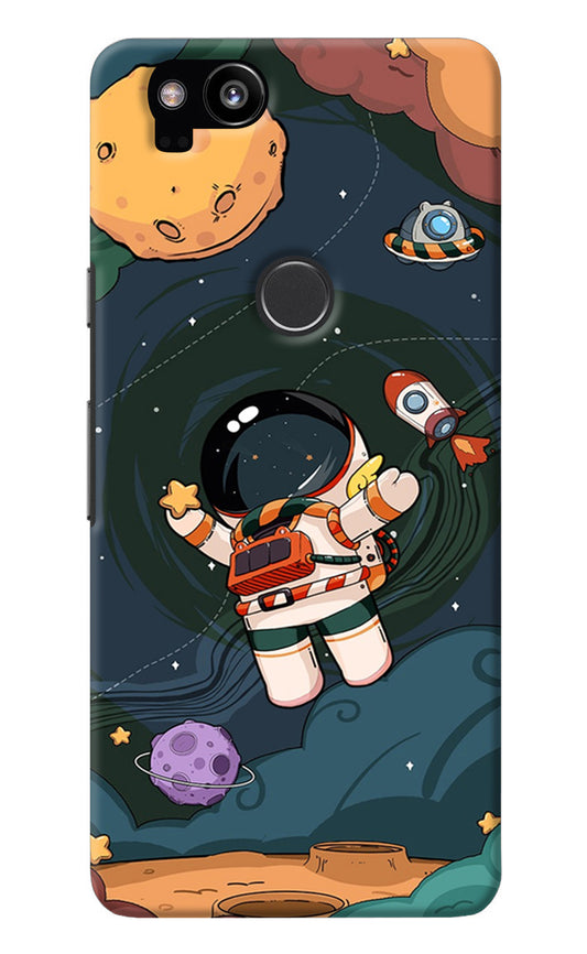 Cartoon Astronaut Google Pixel 2 Back Cover