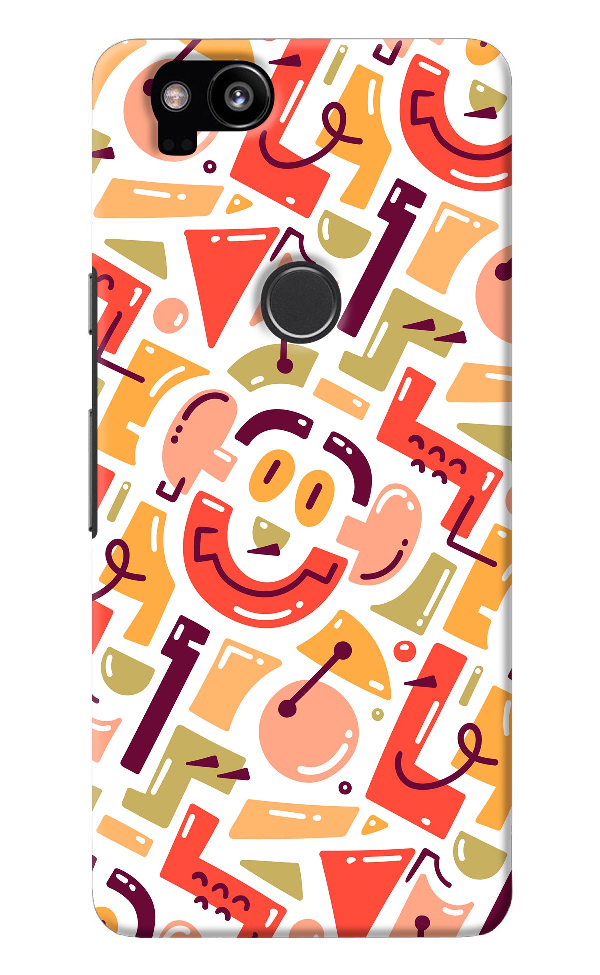 Doodle Pattern Google Pixel 2 Back Cover