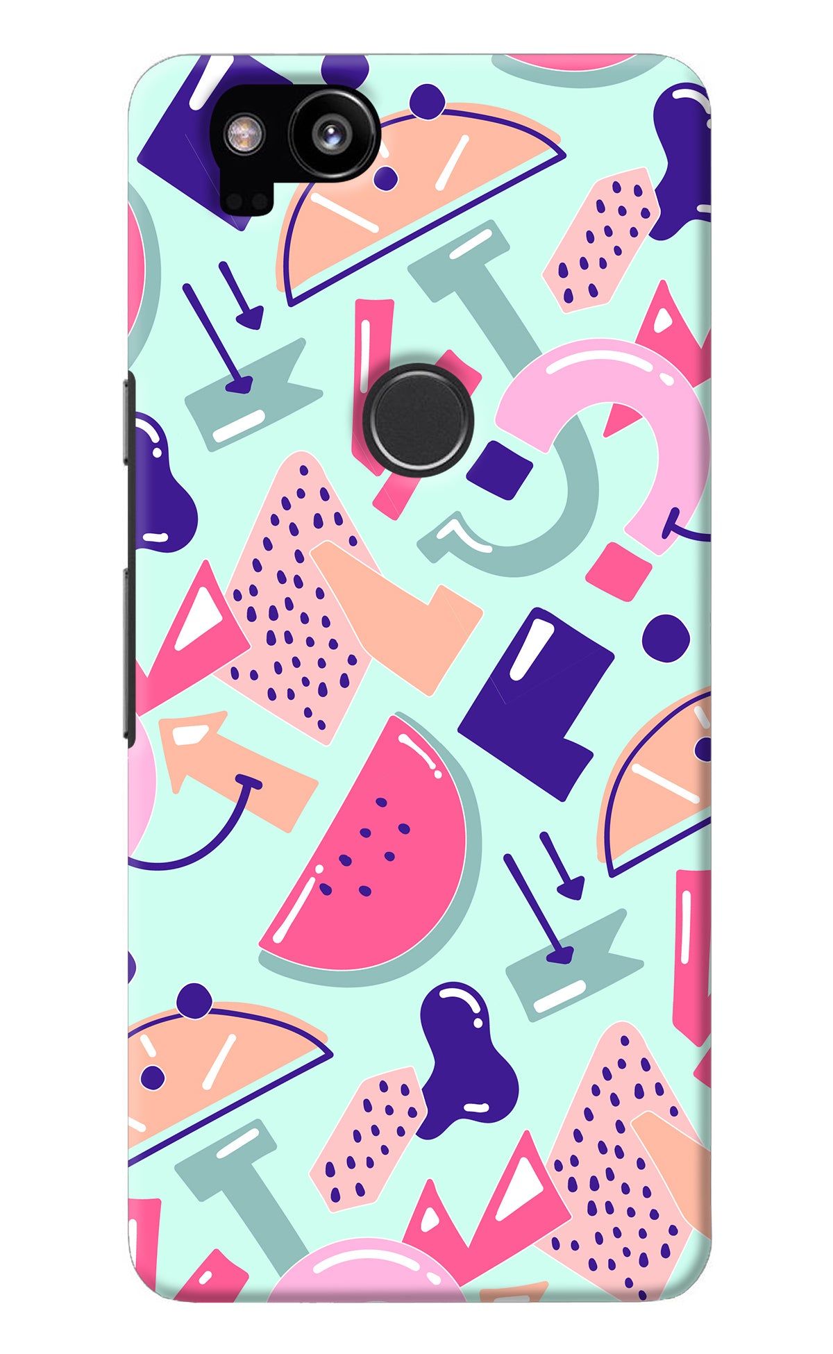 Doodle Pattern Google Pixel 2 Back Cover