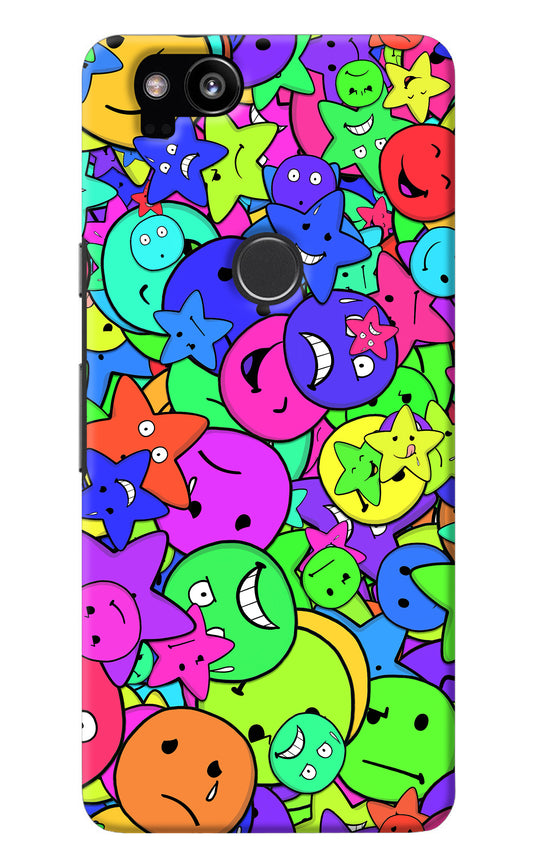 Fun Doodle Google Pixel 2 Back Cover