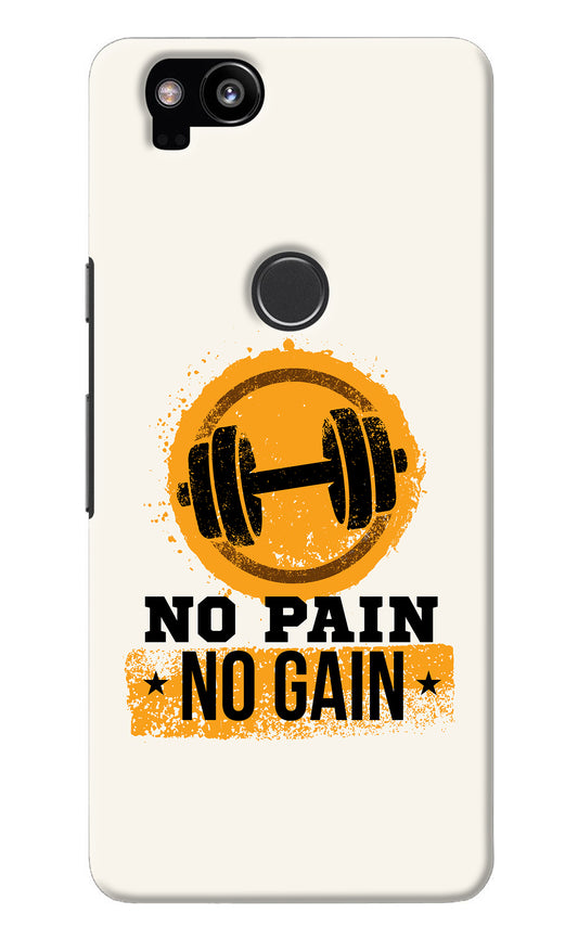 No Pain No Gain Google Pixel 2 Back Cover