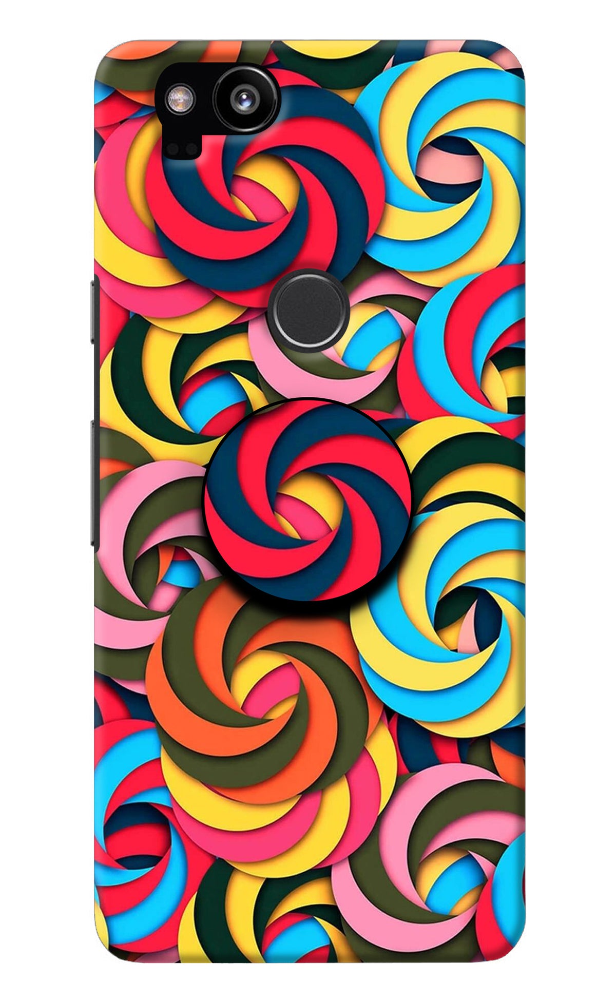 Spiral Pattern Google Pixel 2 Pop Case