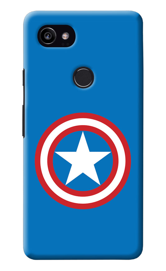 Captain America Logo Google Pixel 2 XL Back Cover