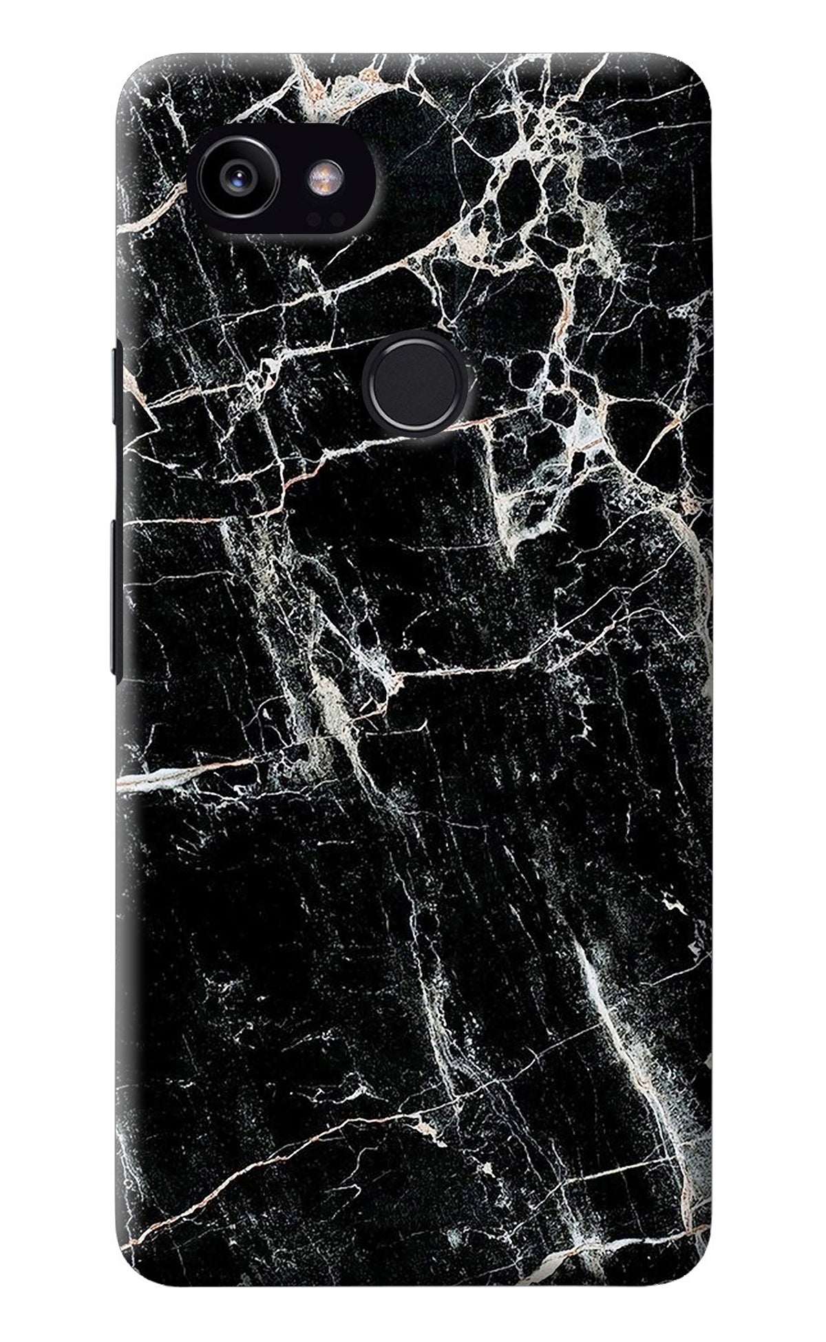 Black Marble Texture Google Pixel 2 XL Back Cover