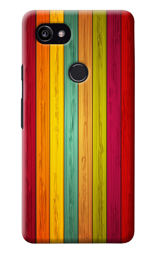 Multicolor Wooden Google Pixel 2 XL Back Cover