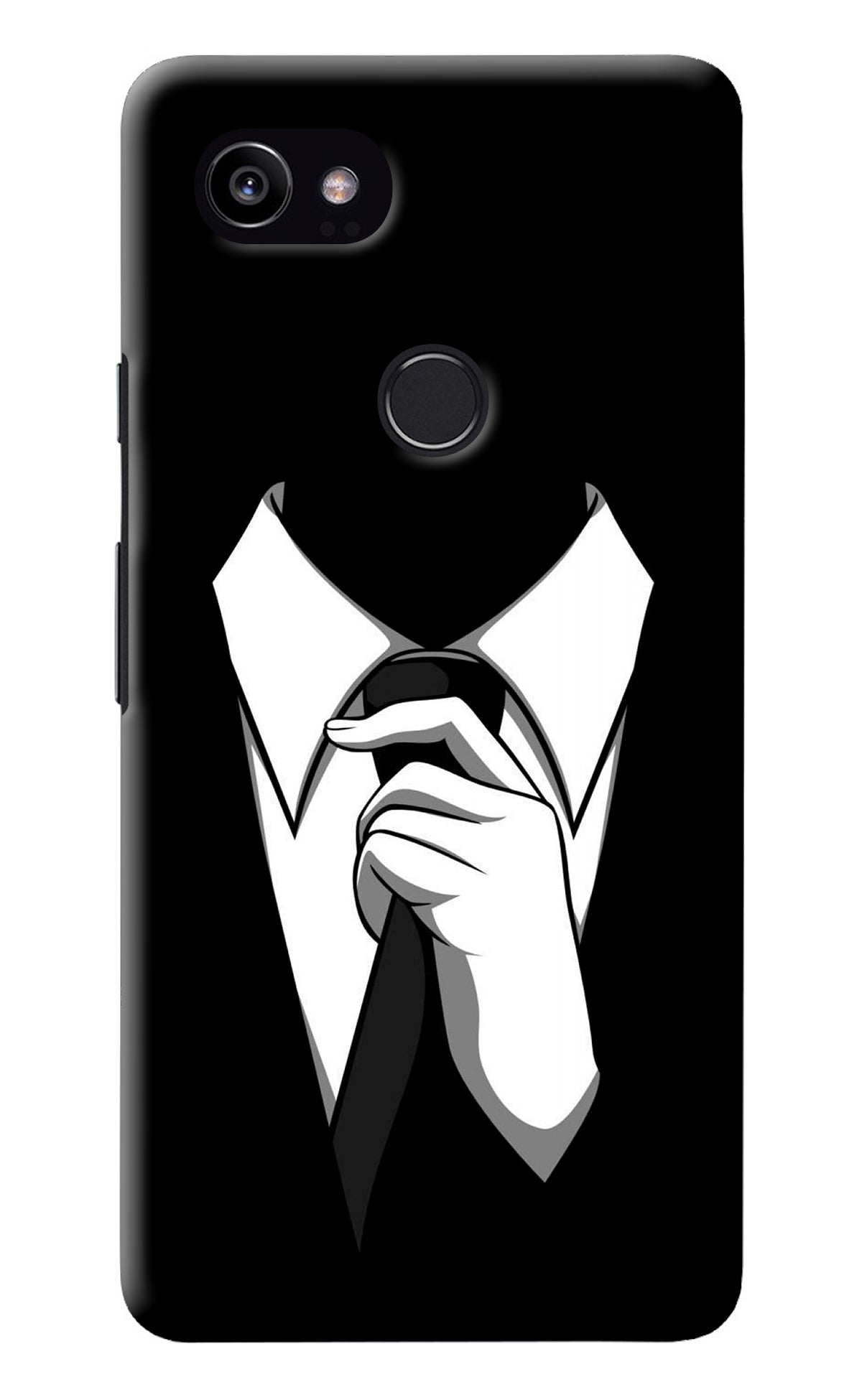 Black Tie Google Pixel 2 XL Back Cover