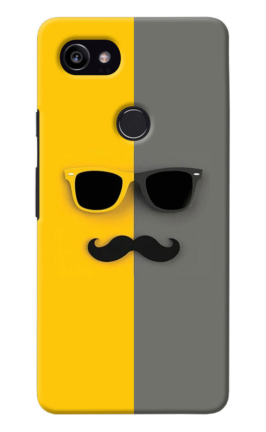 Sunglasses with Mustache Google Pixel 2 XL Back Cover