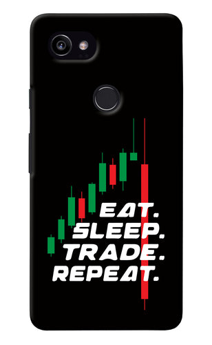 Eat Sleep Trade Repeat Google Pixel 2 XL Back Cover