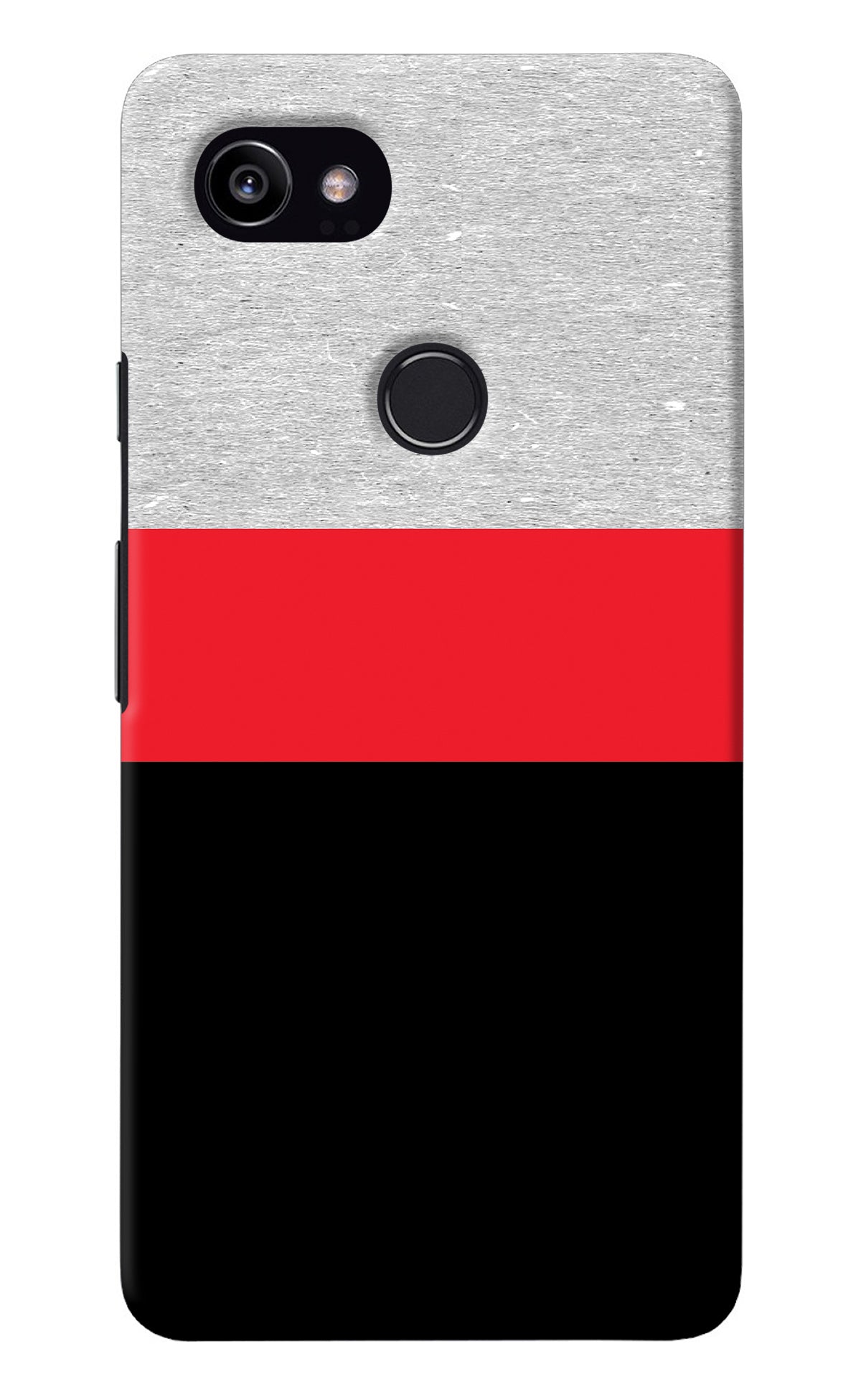 Tri Color Pattern Google Pixel 2 XL Back Cover