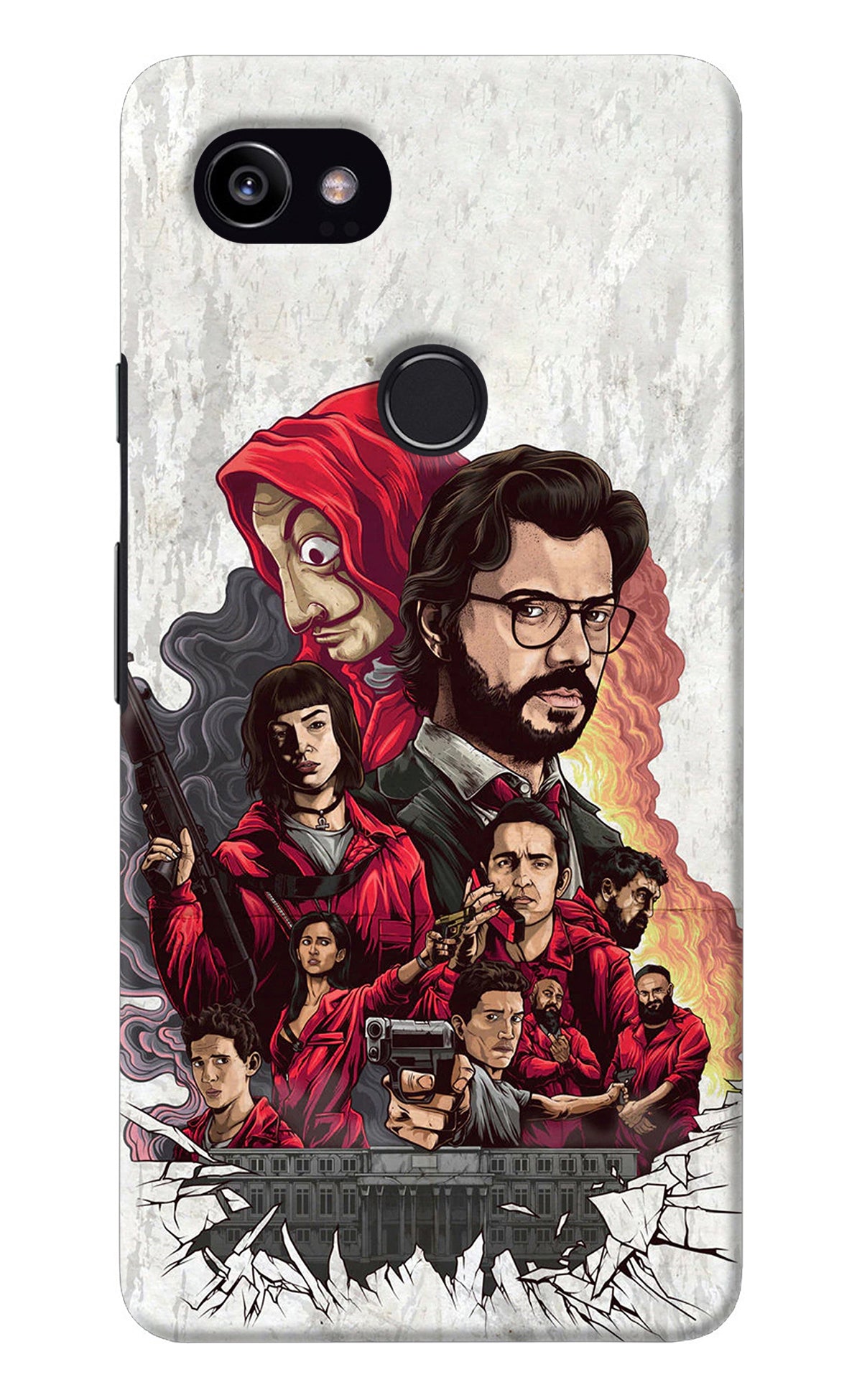 Money Heist Artwork Google Pixel 2 XL Back Cover