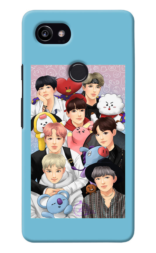 BTS with animals Google Pixel 2 XL Back Cover