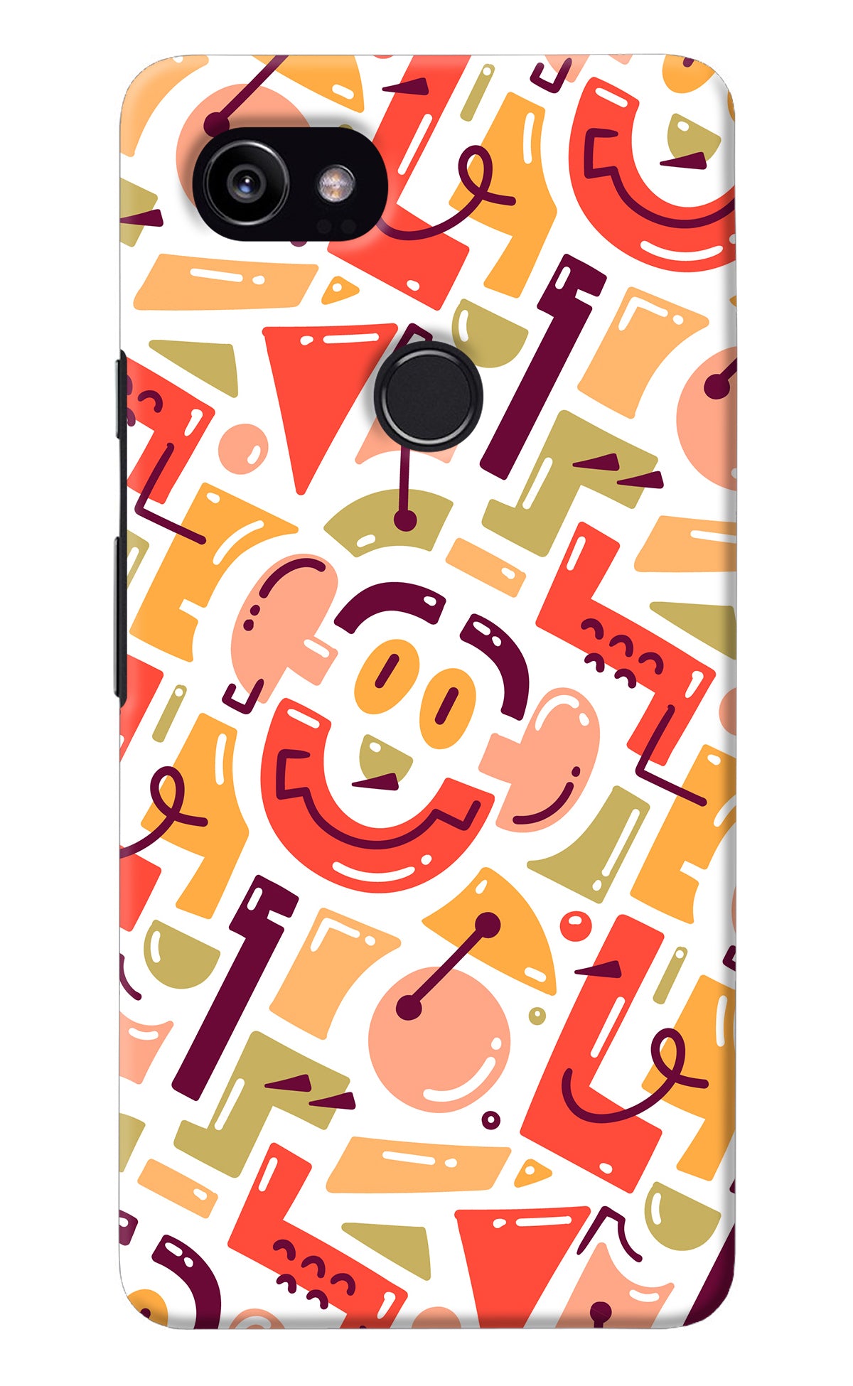 Doodle Pattern Google Pixel 2 XL Back Cover