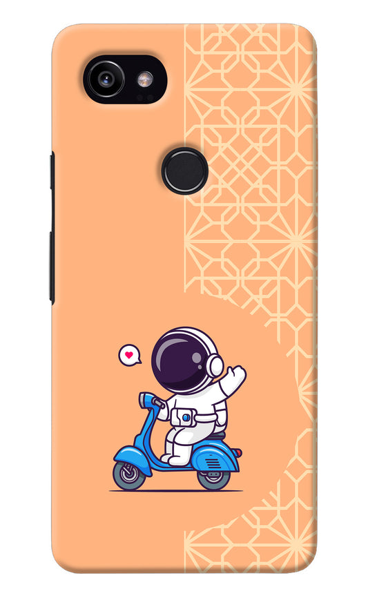 Cute Astronaut Riding Google Pixel 2 XL Back Cover